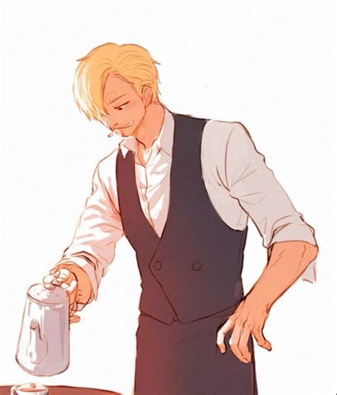 Your smile was contagious with the girls as the orange haired woman pecked your cheek repeatedly, giggling. . Sanji x male reader